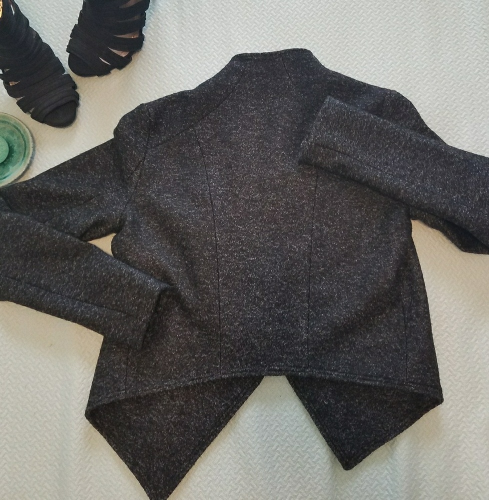 SOLD - Club Monaco marled moto style jacket - Picture 3 of 8